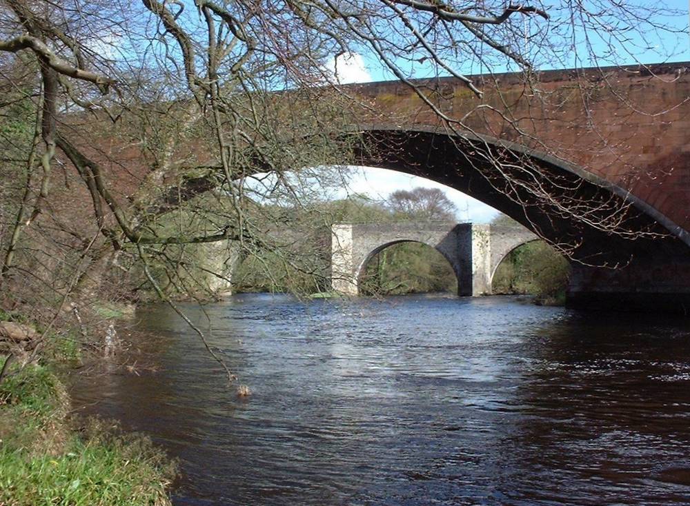 Bridges over Clyde at Kirkfieldbank
